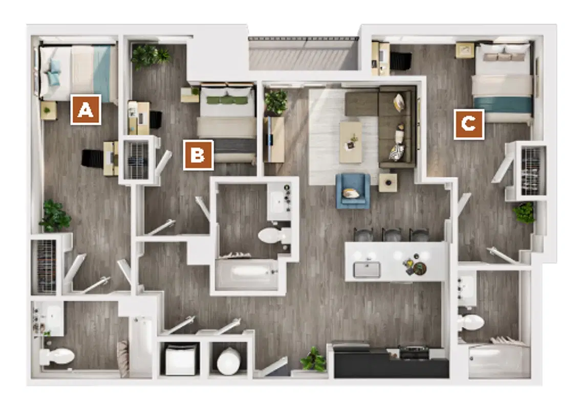 The Standard Syracuse, Syracuse – Room in 3 Bedroom 3 Bathroom | Clare