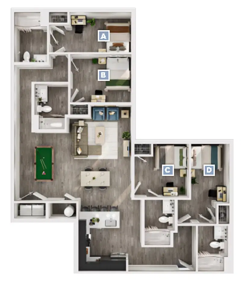 The Standard Syracuse, Syracuse – Room in 4 Bedroom 4 Bathroom | Dover 1