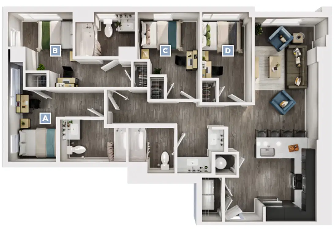 The Standard Syracuse, Syracuse – Room in 4 Bedroom 3 Bathroom | Denmark 2