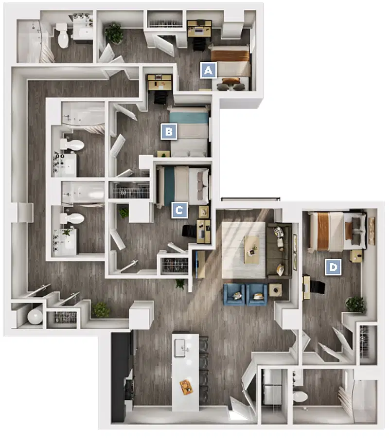 The Standard Syracuse, Syracuse – Room in 4 Bedroom 4 Bathroom | Deerwood