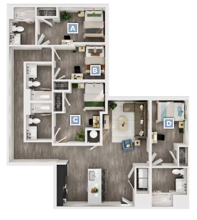 The Standard Syracuse, Syracuse – Room in 4 Bedroom 4 Bathroom | Derby 1