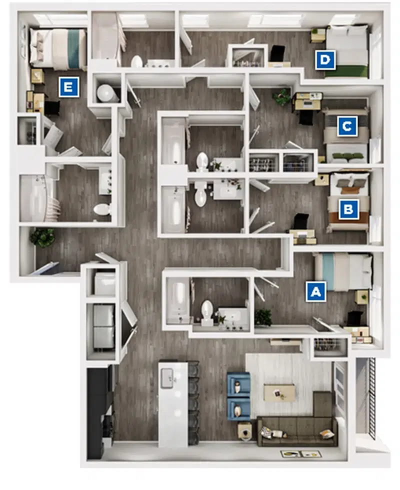 The Standard Syracuse, Syracuse – Room in 5 Bedroom 5 Bathroom | Eastlake