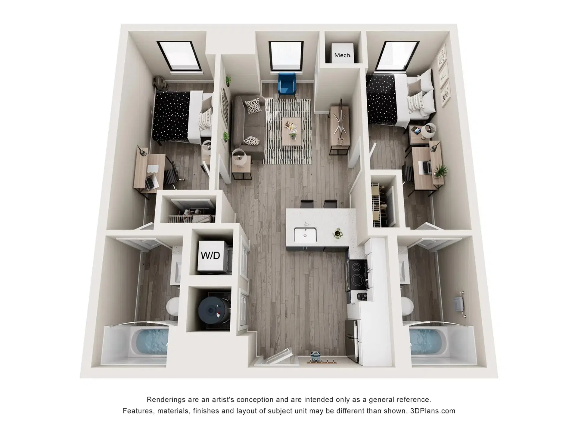 The Mark Philadelphia, Philadelphia – Room in 2 Bedroom 2 Bathroom | Callowhill