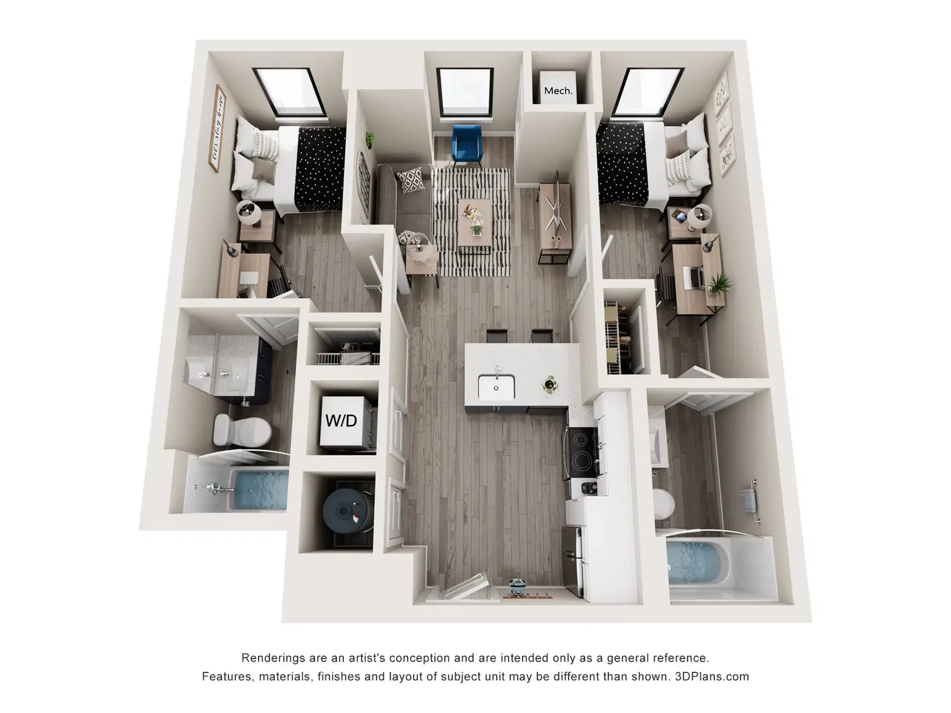 The Mark Philadelphia, Philadelphia – Room in 2 Bedroom 2 Bathroom | Cherry
