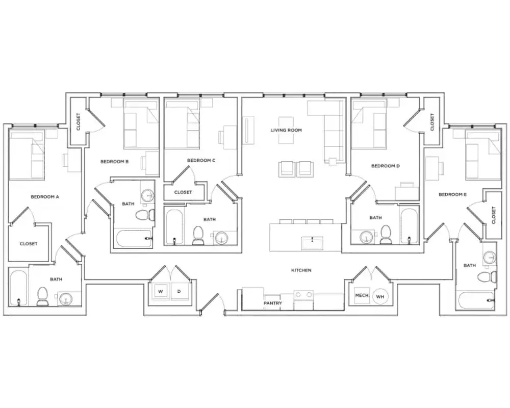 The Mark Athens, Athens – Room in a 5 Bed 5 Bath | Ponce