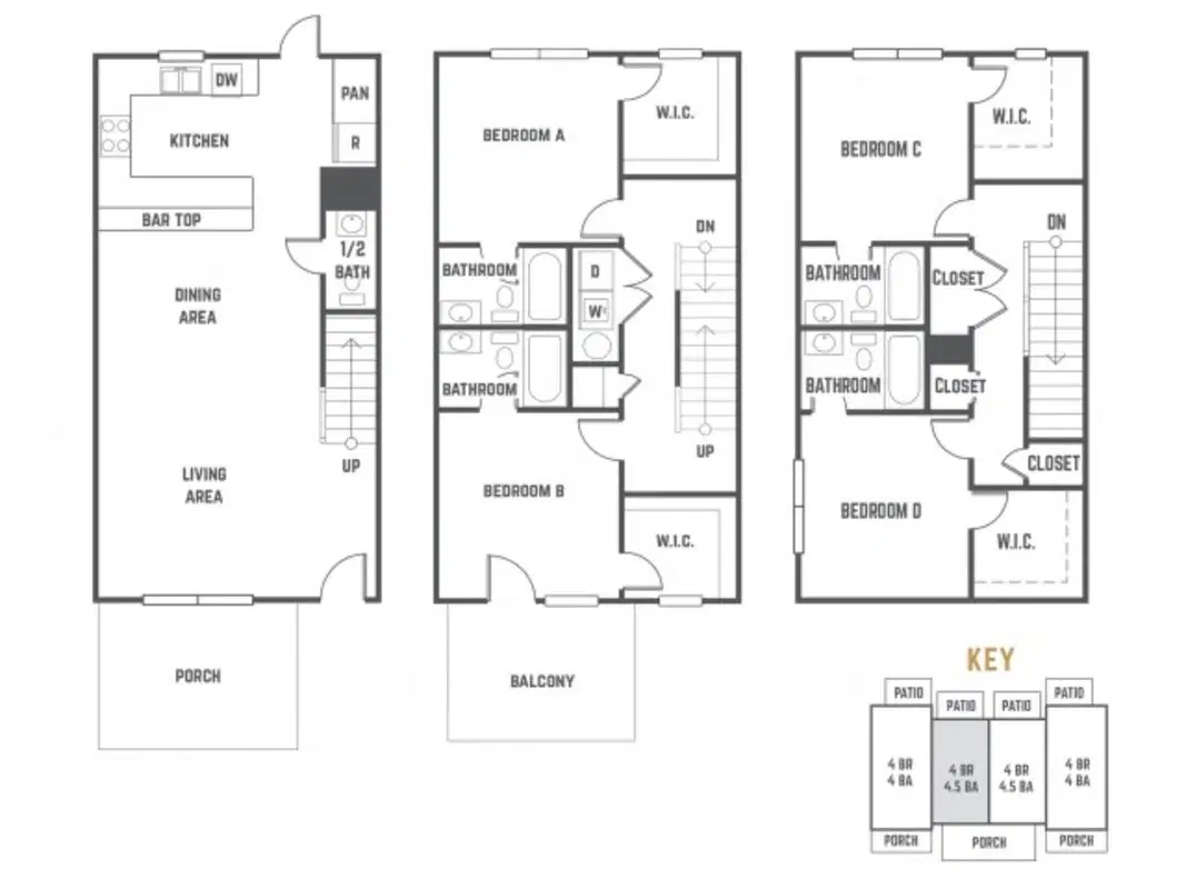 The Station, State College – Room in 4 Bedroom 4.5 Bathroom | Lumpkin B Furnished