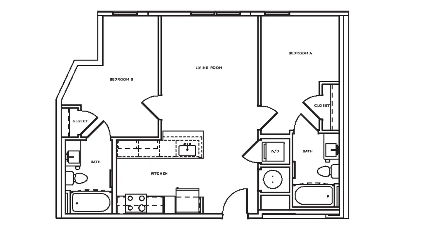 The Mark, Knoxville – Room in a 2 Bedroom 2 Bathroom | B13B
