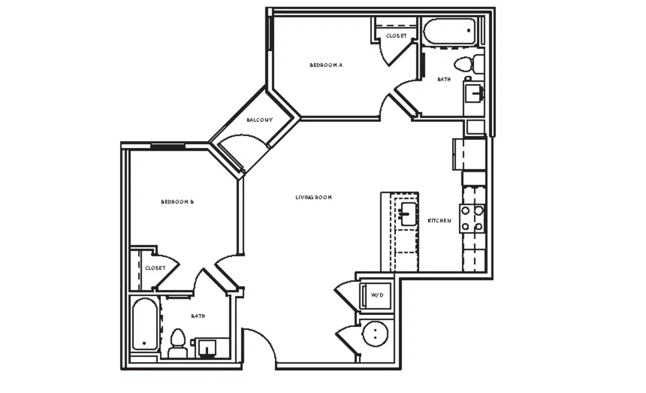 The Mark, Knoxville – Room in a 2 Bedroom 2 Bathroom | B5