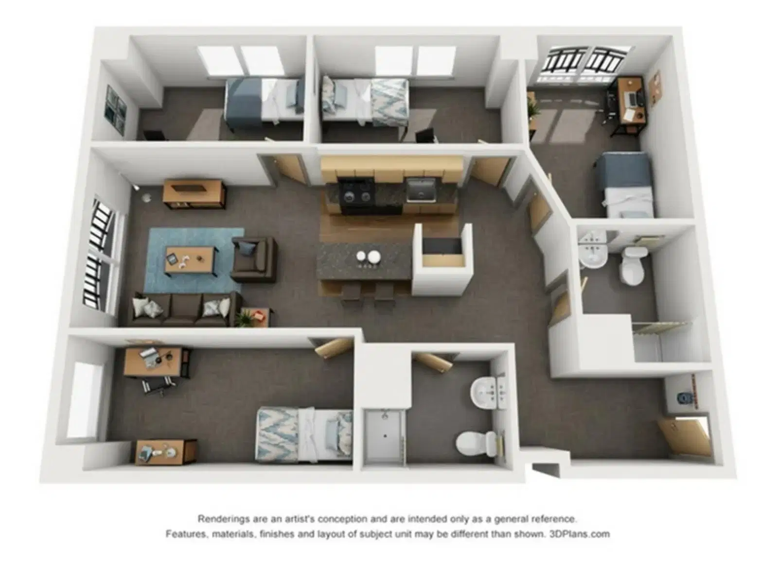 Saga Ann Arbor, Ann Arbor – Room in a 4 Bedroom 2 Bathroom | D1C
