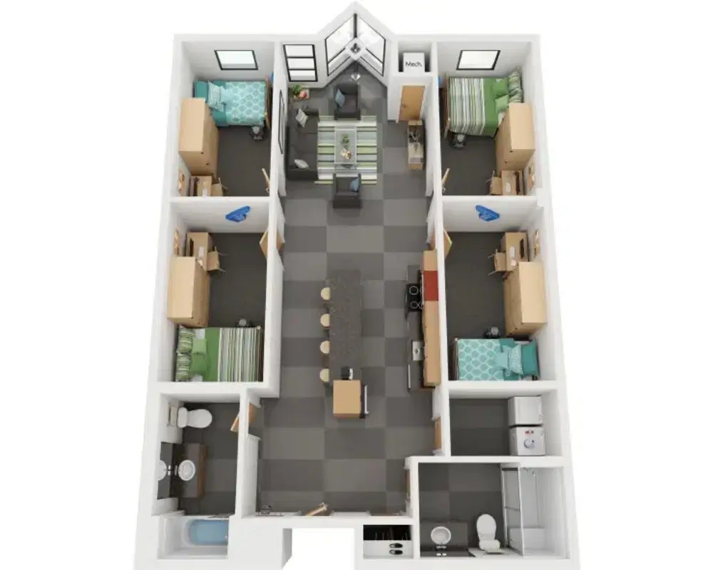 Z Place, Ann Arbor – Room in a 4 Bed 2 Bath | D1 - 4x2