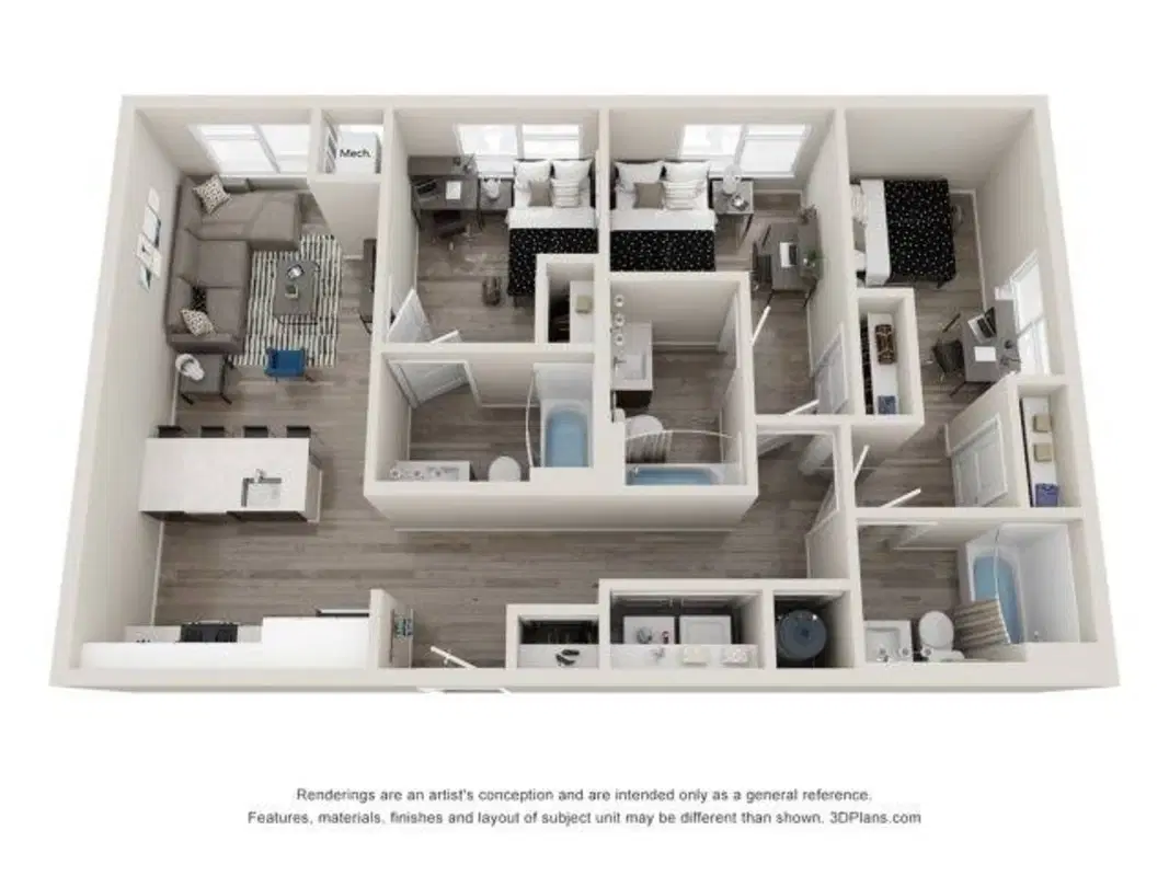 The Standard at Ann Arbor, Ann Arbor – Room in a 3 Bed 3 Bath | Chestnut