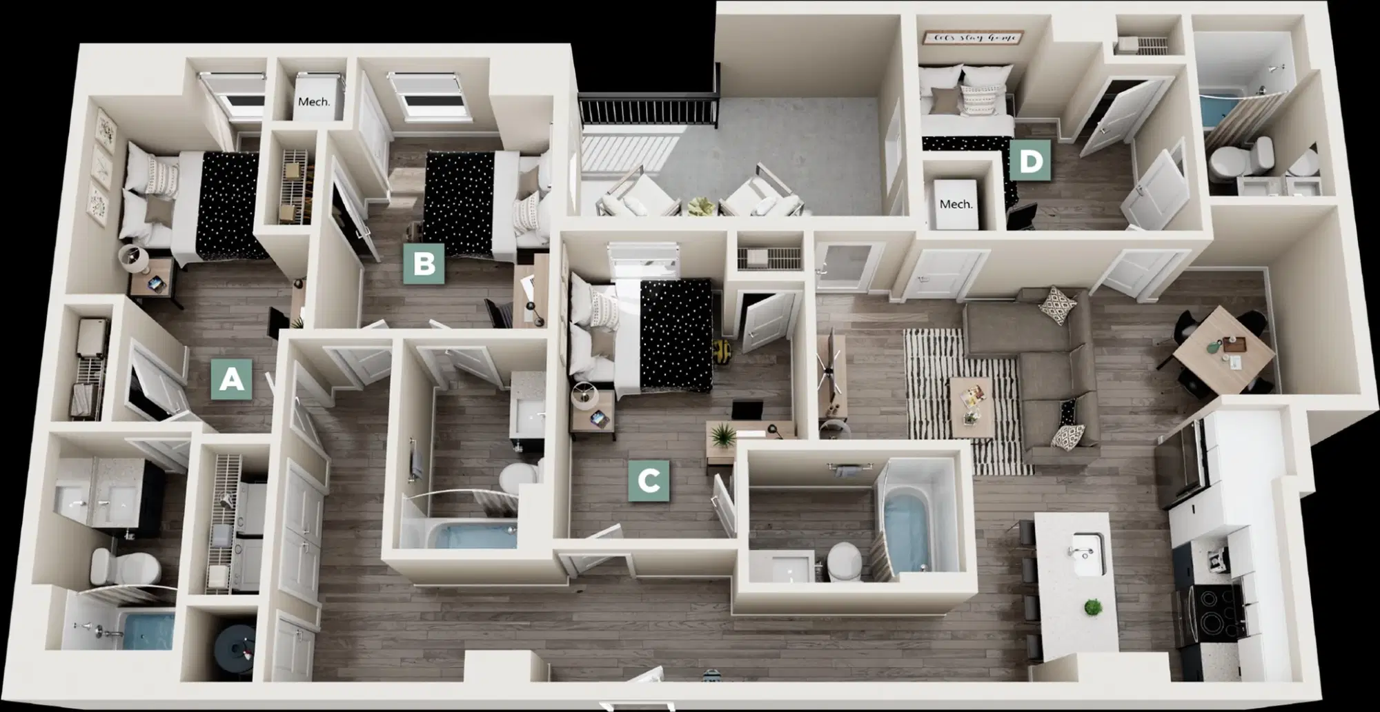 The Standard, Dinkytown, Minneapolis – 4 Bed 4 Bath | Dudley