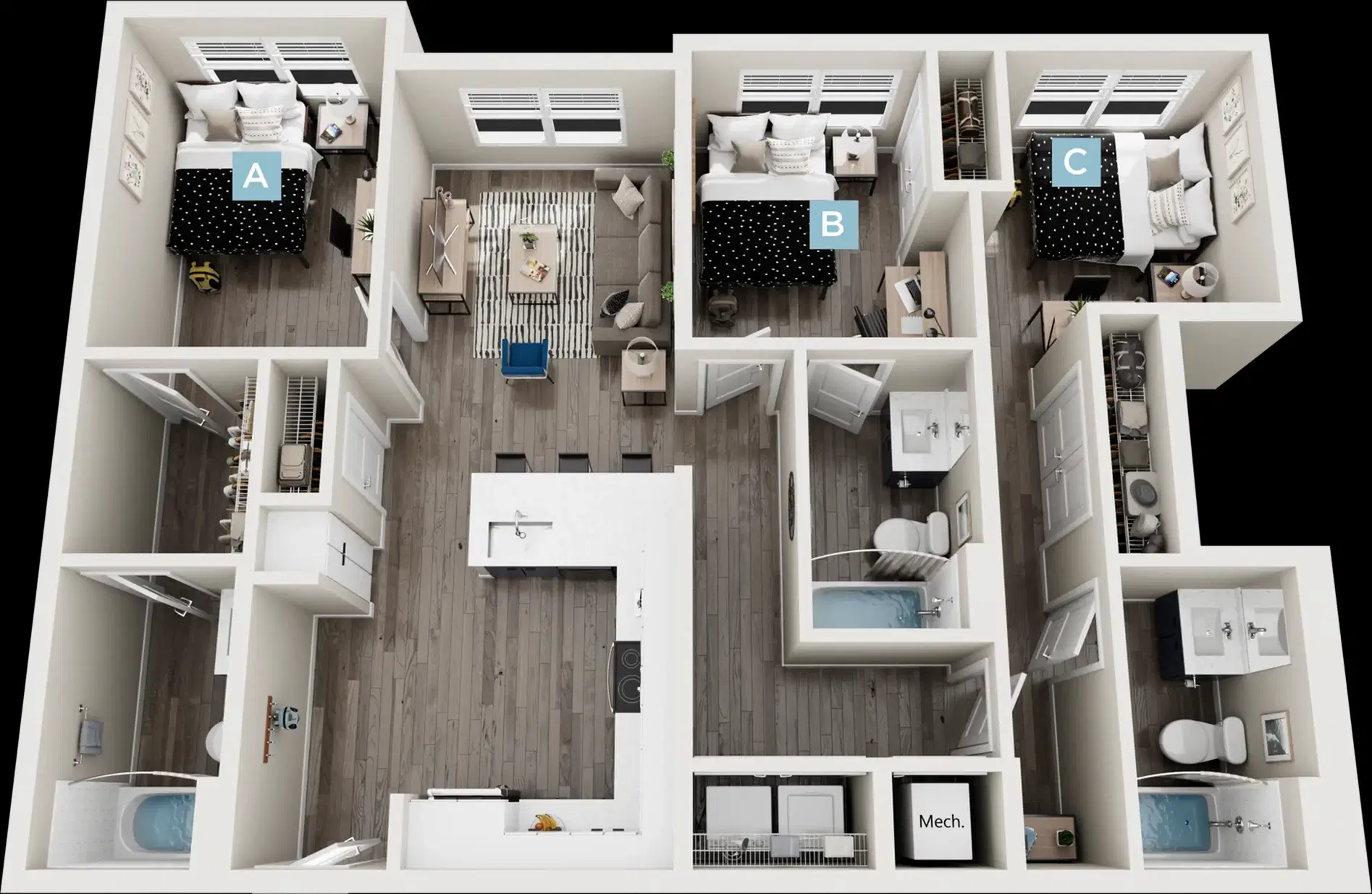 Standard Four Corners, Mansifeld – 3 Bed 3 Bath | Chestnut - Balcony