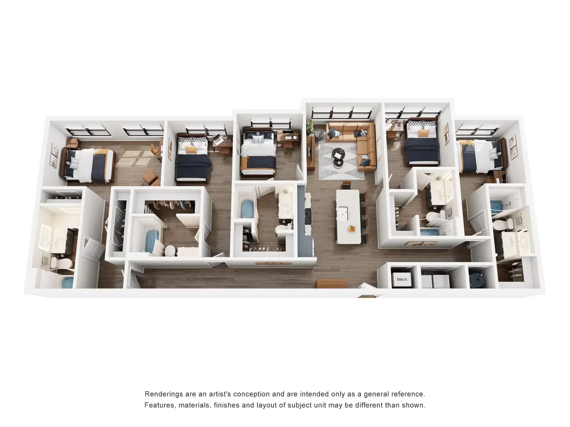 The Rook, Orlando – Room in 5 Bedroom 5 Bathroom | E1