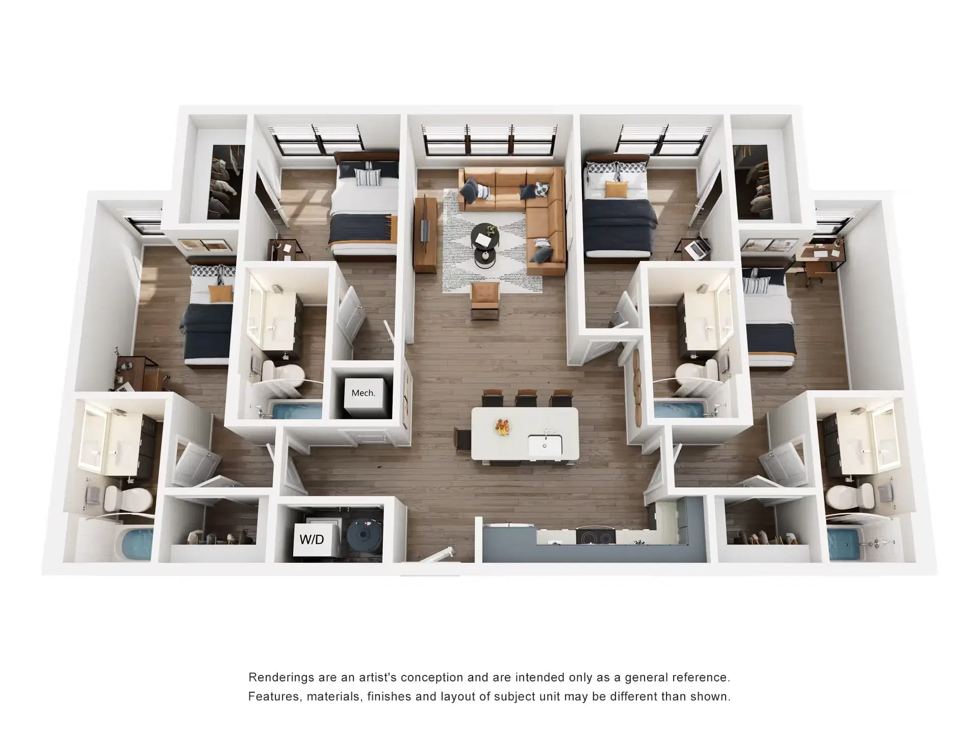 The Rook, Orlando – Room in 4 Bedroom 4 Bathroom | D2-ALT