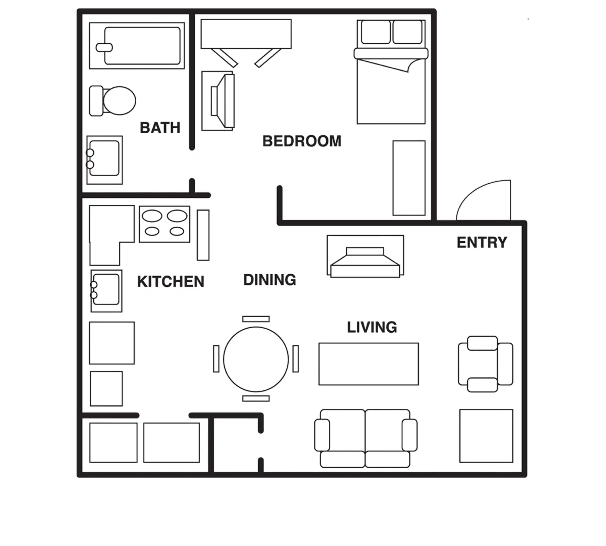 Ballpark North, Austin – 1 Bedroom 1 Bathroom | Deluxe Eff UG