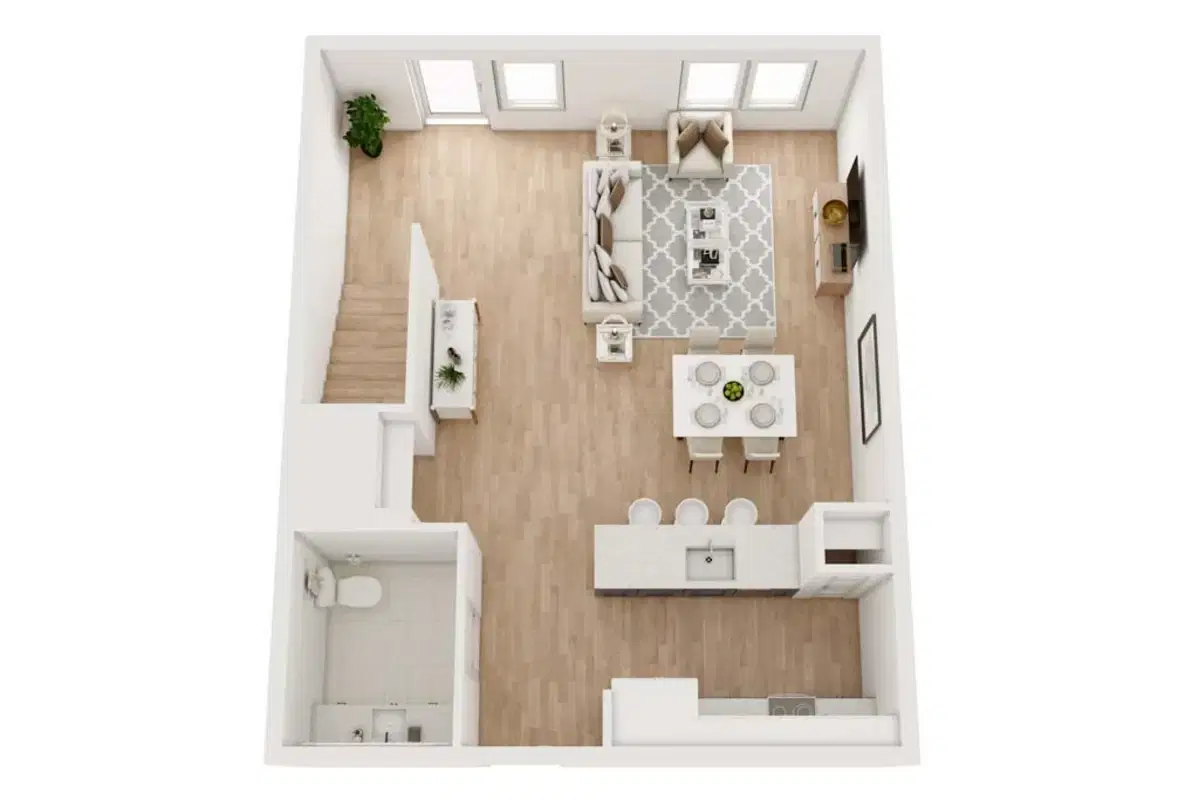Bridge At The Blockyard, Austin – 1 Bed 1.5 Bath