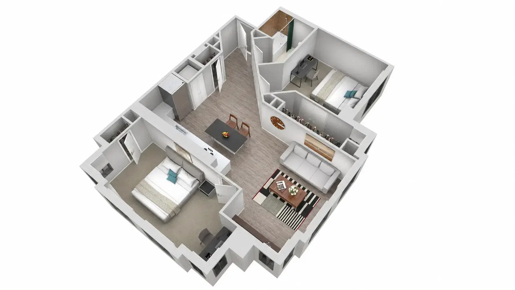 Haven on K, Washington – 2 Bed 1 Bath | B1