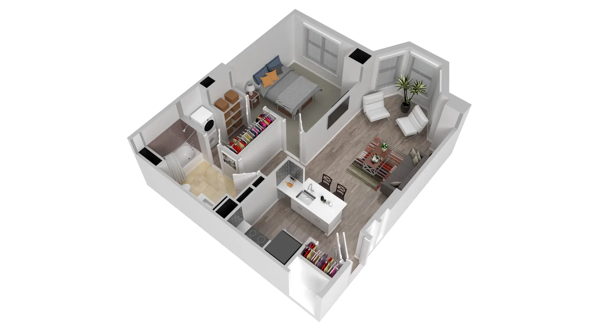 Haven on K, Washington – 1 Bed 1 Bath | A11