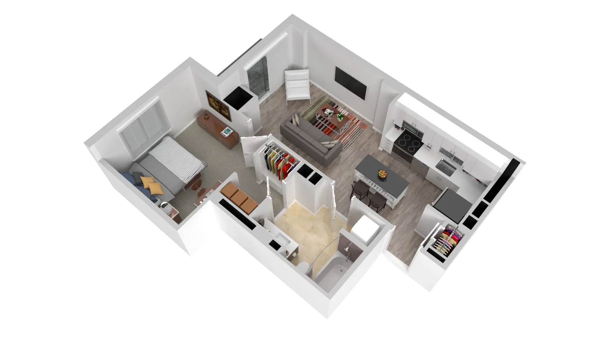 Haven on K, Washington – 1 Bed 1 Bath | A5