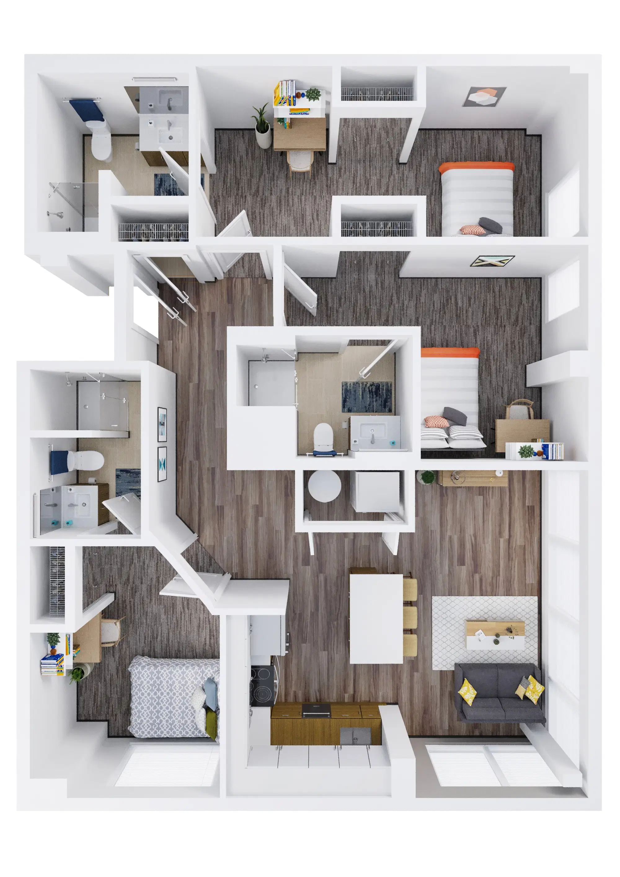 Rise on 9th, Columbia – 3x3 Penthouse