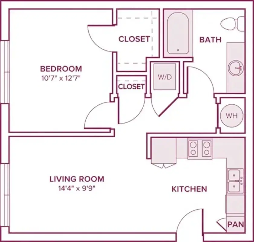 Modera by Millcreek, Georgetown – 1 Bed 1 Bath | A01
