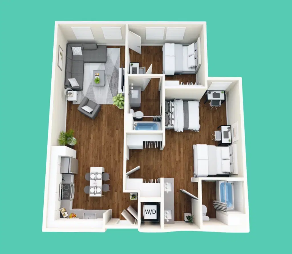 Ryder on Olive, Davis – 2 Bedroom 2 Bathroom