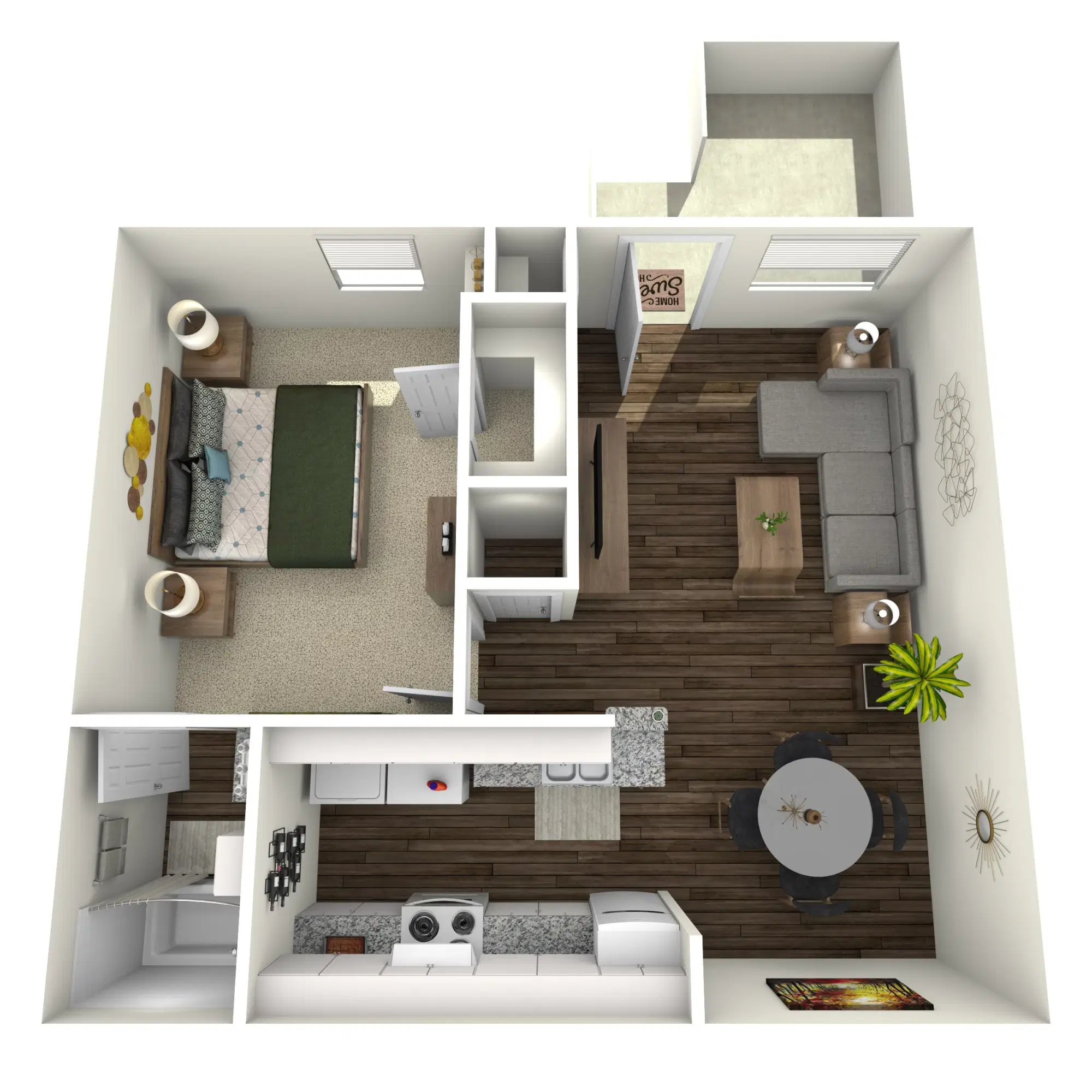 The Arts Apartments at Broussard Crossing, Lafayette – 1 Bedroom 1 Bathroom
