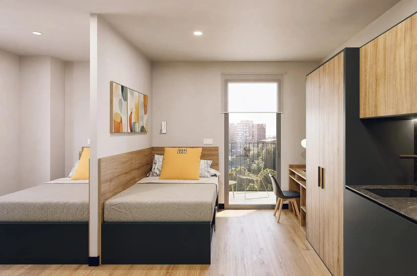 Bravo Zaragoza, Zaragoza – Double Room With Terrace