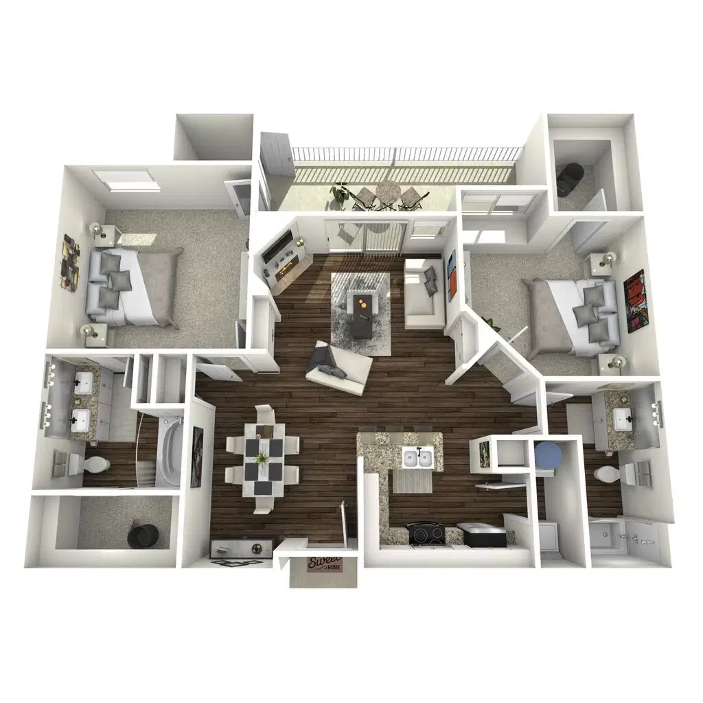 Mansions on the Plaza, St. Louis – Room in 2 Bed 2 Bath | B1-Mayfair