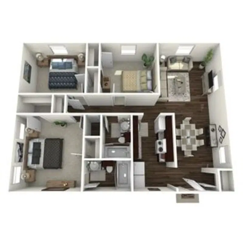 The Arts Apartments at Jefferson Heights, Baton Rouge – Room in 3 Bed 2 Bath | C1