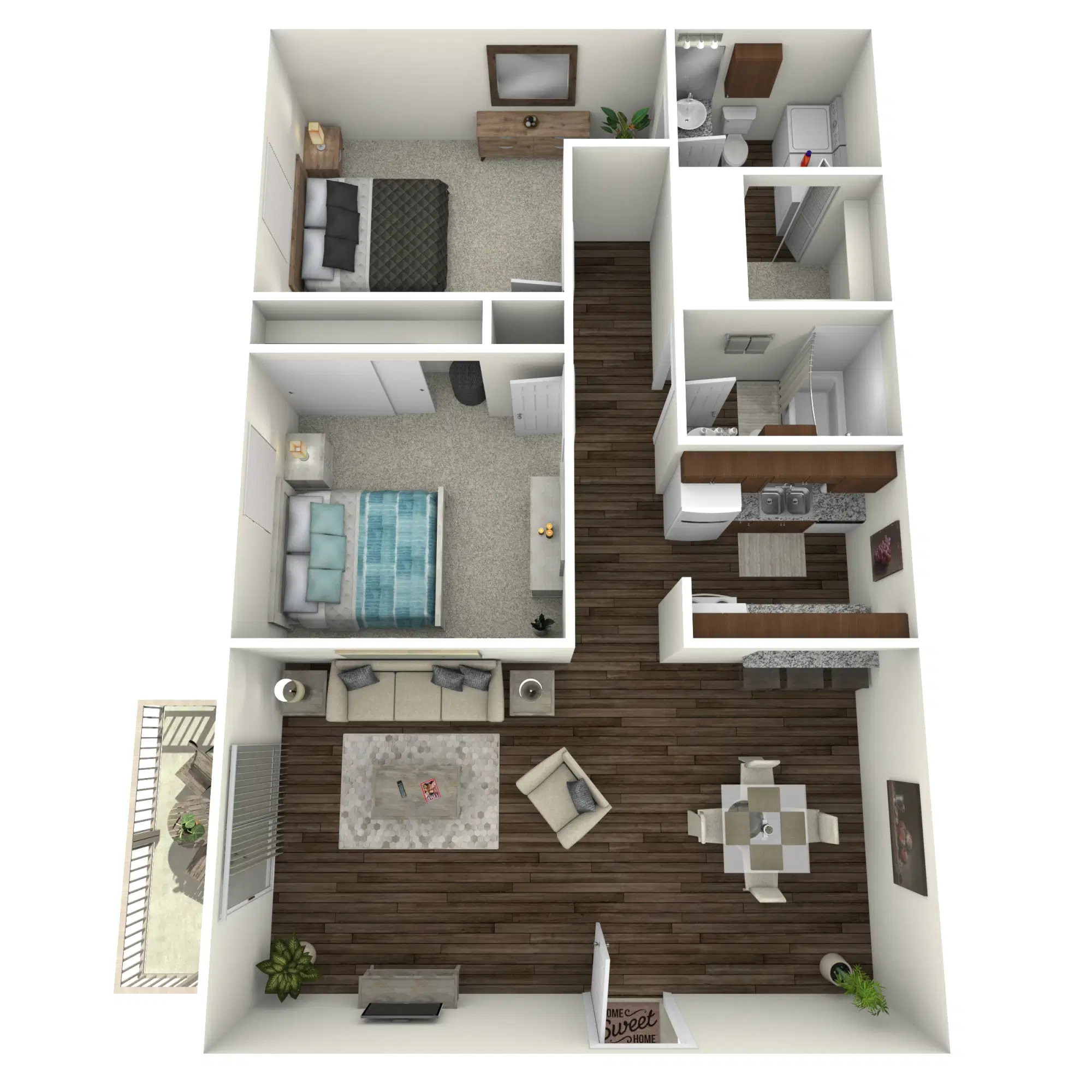 The Arts Apartments at Bluebonnet Place, Baton Rouge – Room in 2 Bed 1.5 Bath | B1