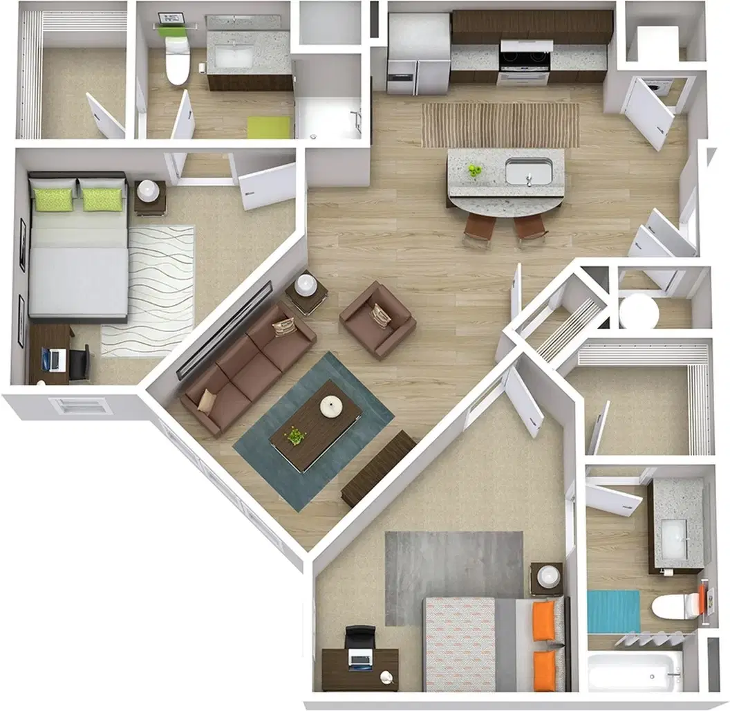 The Indy, Marietta – 2 Bedroom 2 Bathroom