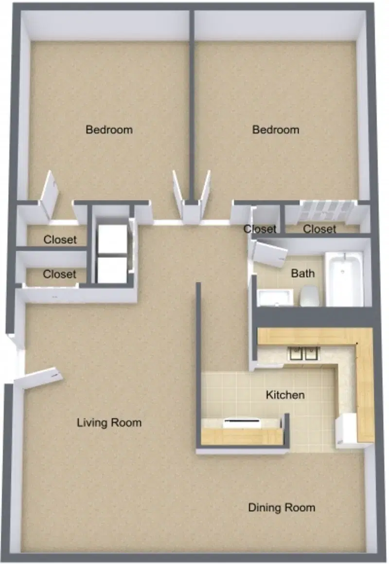 Cedar Point Apartments, Springfield – Two Bedroom