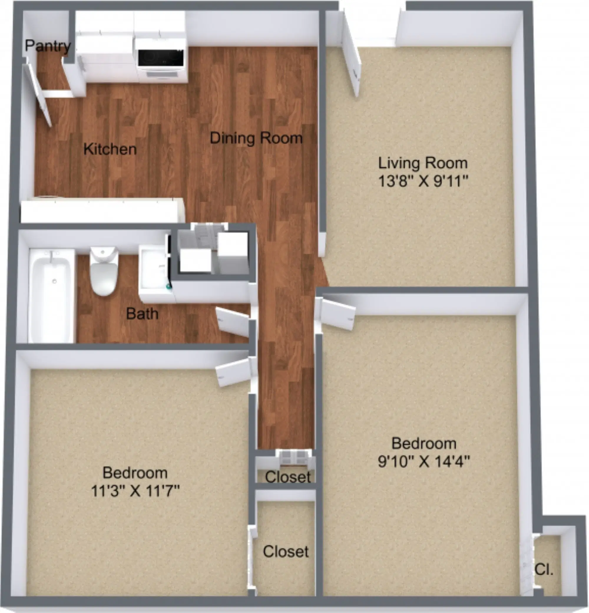 Hunting Ridge Apartments, Greenville – Two Bedroom