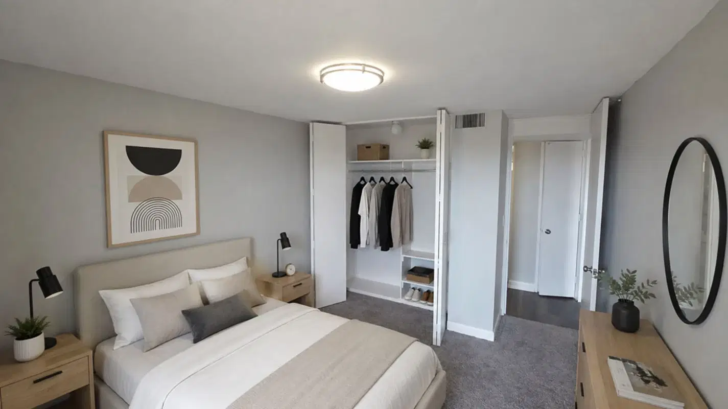 The Jefferson Apartments, Detroit – Bedroom