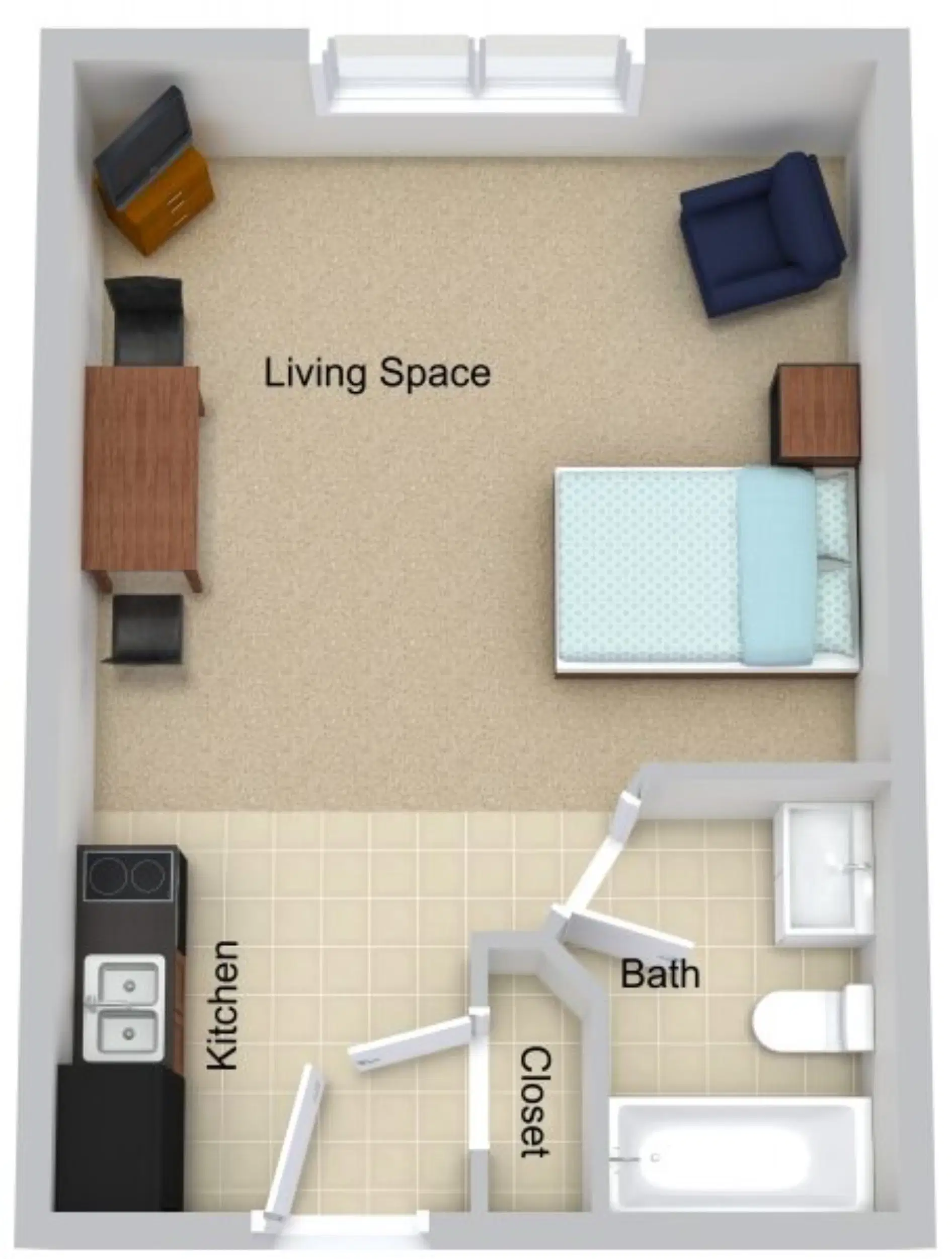 Legend Apartments, Dickinson – Studio