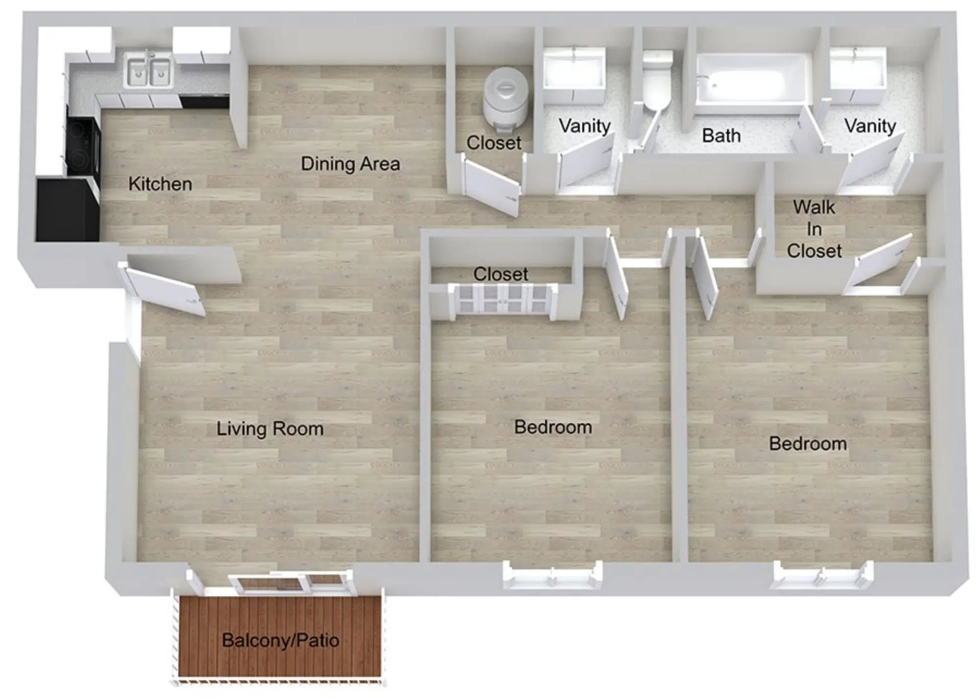 Lewis on Cascade Apartments, Atlanta – Two Bedroom