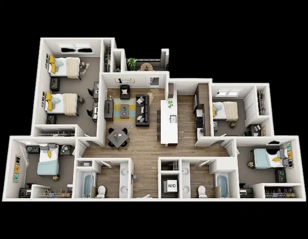 The U, Davis – 4 Bedroom 2 Bathroom | The Silo