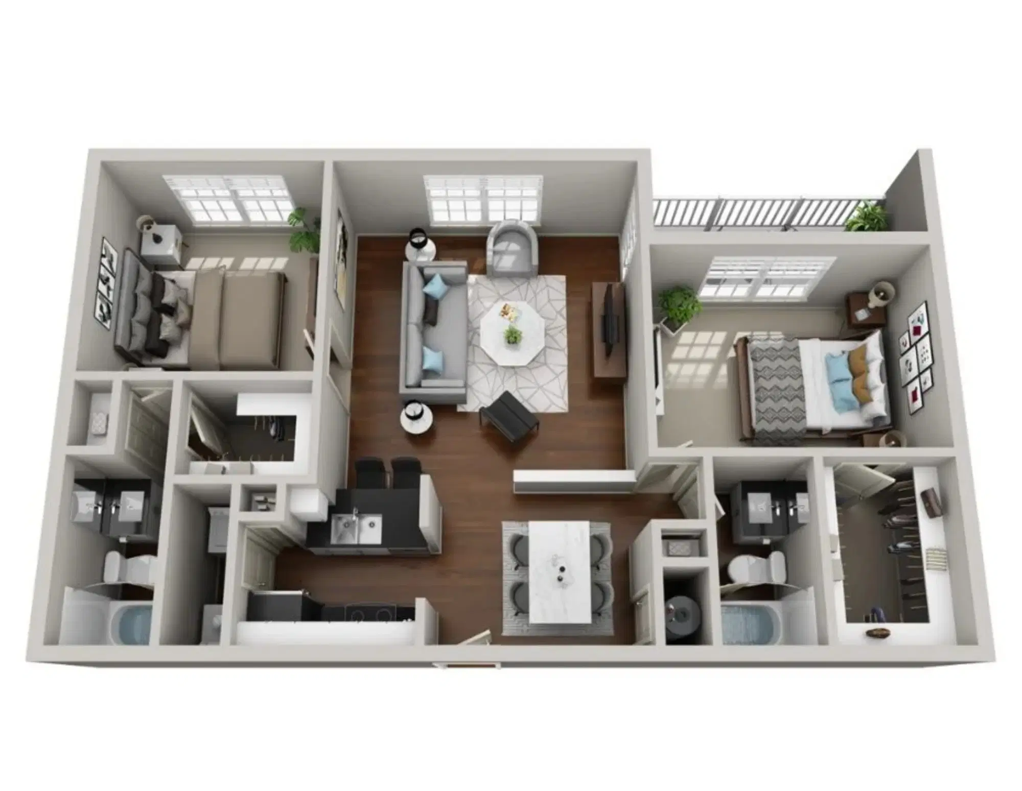 The Landing, West Lafayette – 2 Bedroom 2 Bathroom | B2