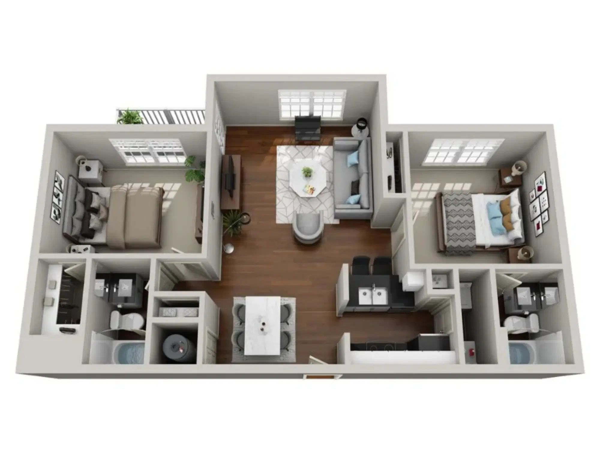 The Landing, West Lafayette – 2 Bedroom 2 Bathroom | B4