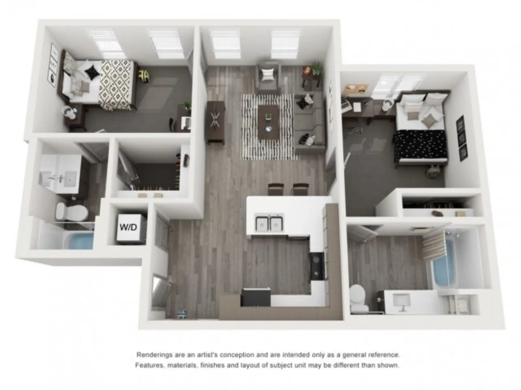 The Crossings, Sacramento – 2 Bed 2 Bath | B1
