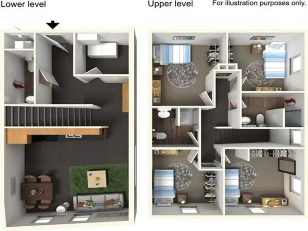 The Foundation Gates, East Lansing – 4 Bedroom 2 Bathroom | 4x2.5 G