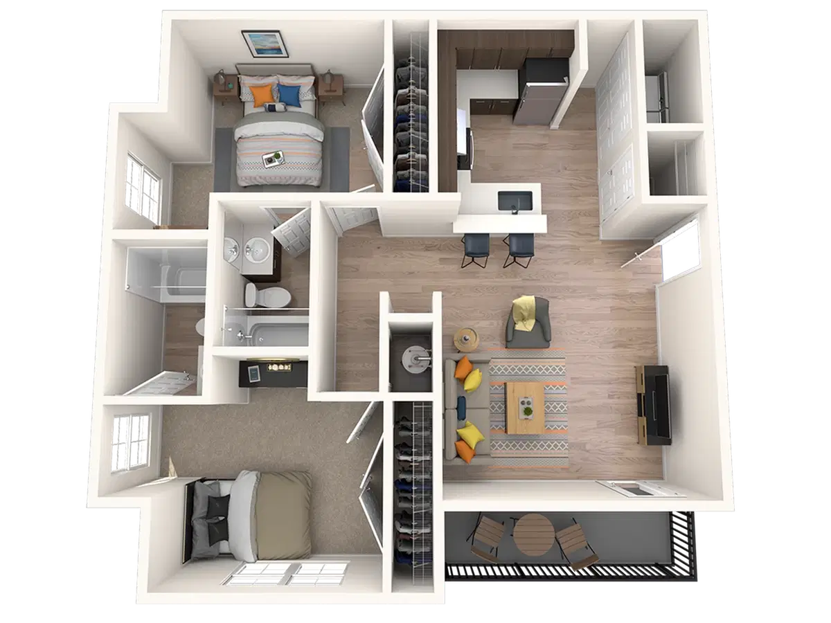 Clemson Edge, Clemson – 2BD x 2BA