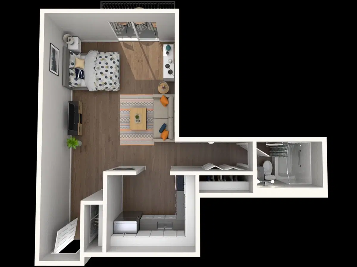 The Foundation Manor, East Lansing – Studio | S3