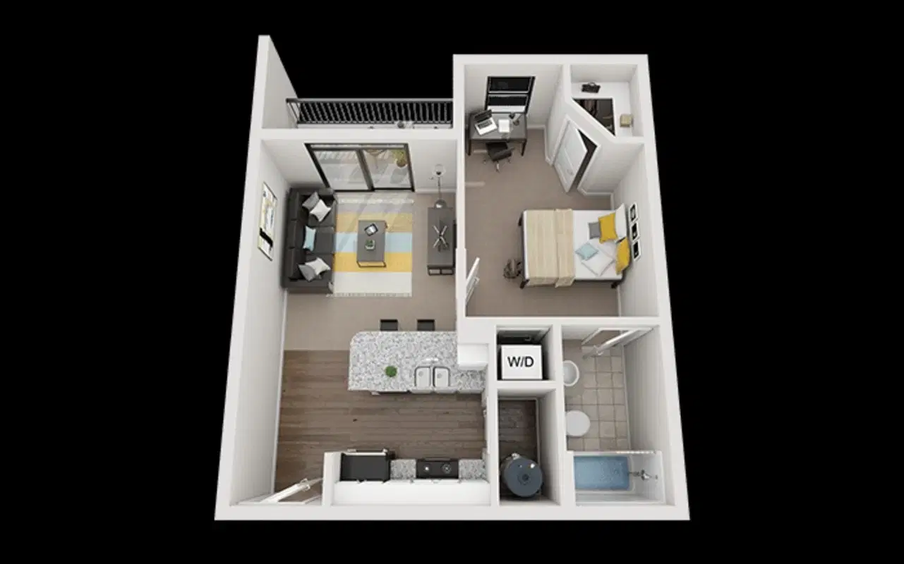Greene Crossing, Columbia – Private Room - 1x1-1 Square (1 Bed - 1 Bath)