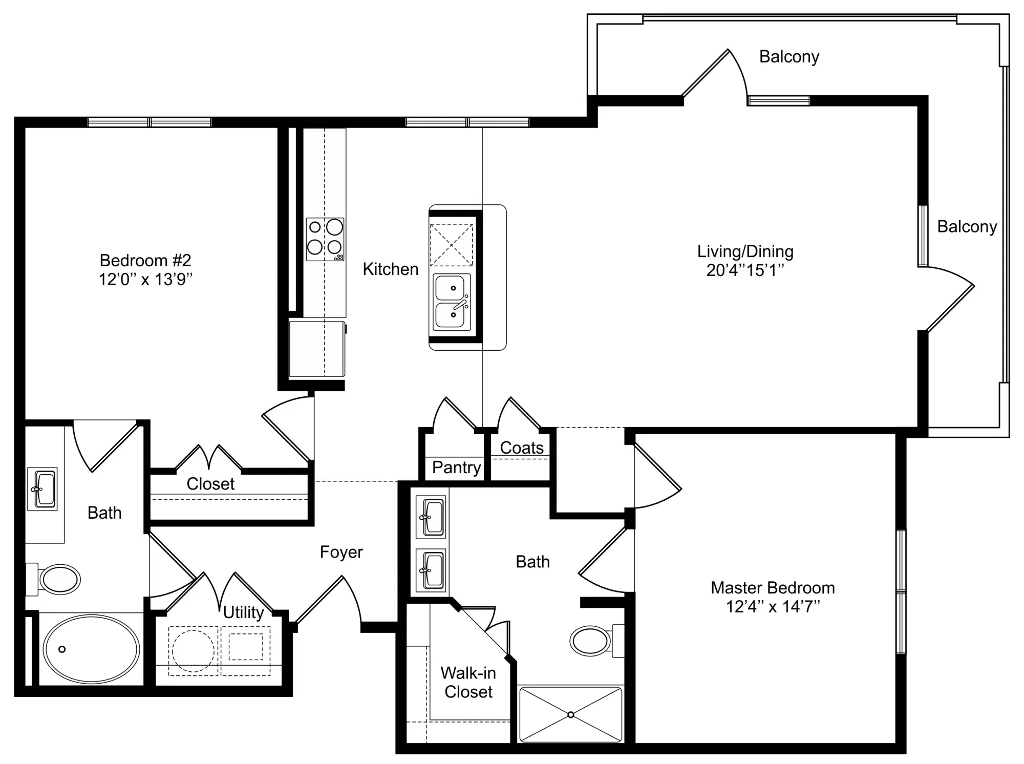 Oxford at Lakeview, Corinth – Room in 2 Bed 2 Bath | B2