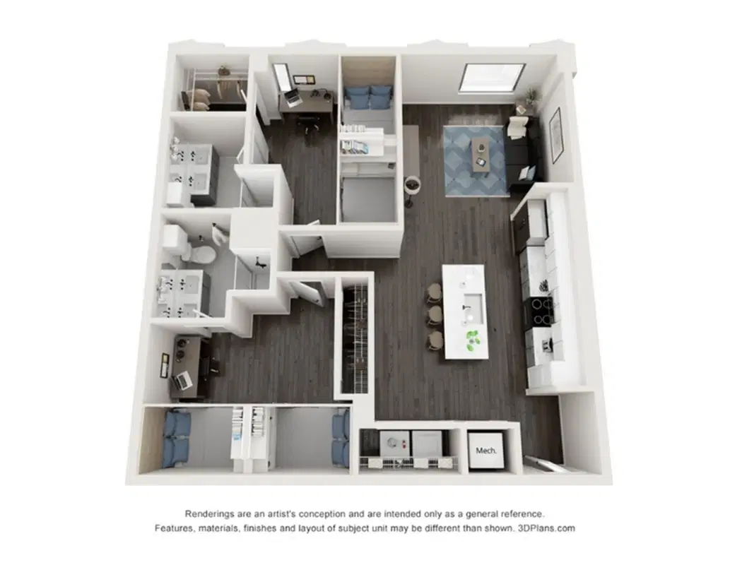 Villas On Rio, Austin – Room in 2 Bed 2 Bath | B2-X-Shared