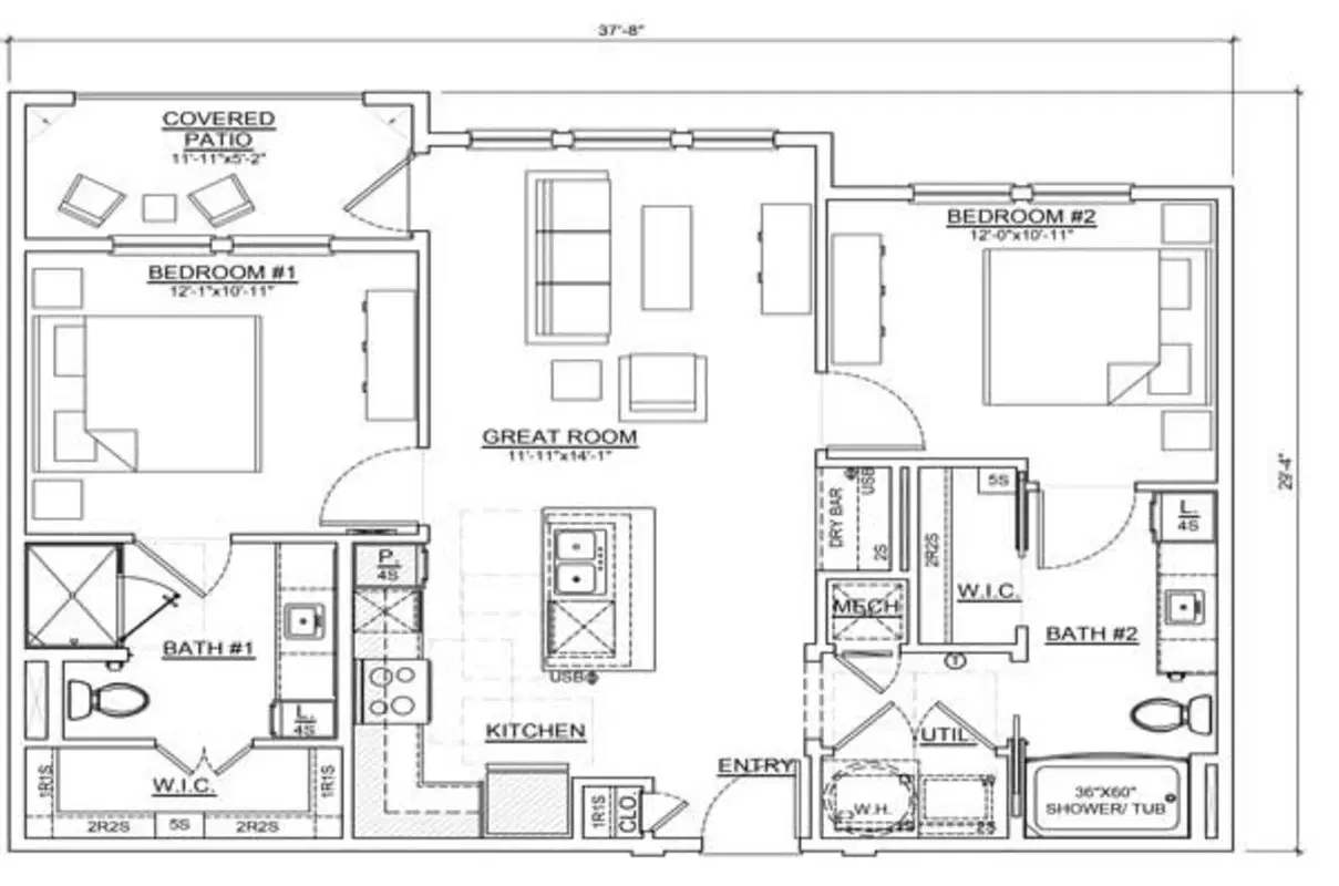 Oxford at Weatherford, Weatherford – Room in 2 Bed 2 Bath | B1