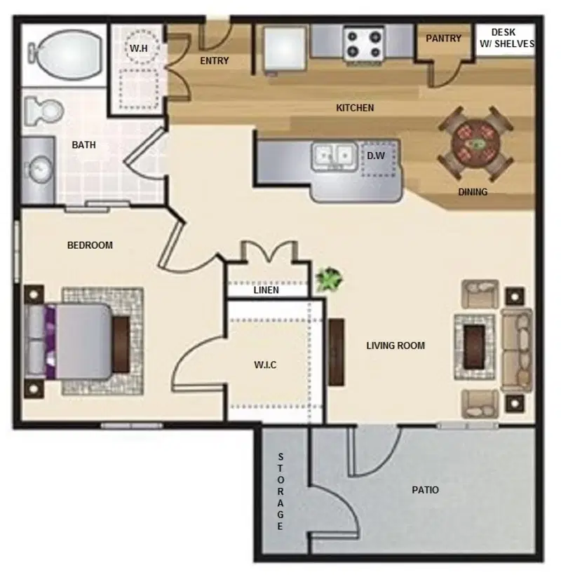 Oxford at Crossroads Center, Waxahachie – Room in 1 Bed 1 Bath | OCA2